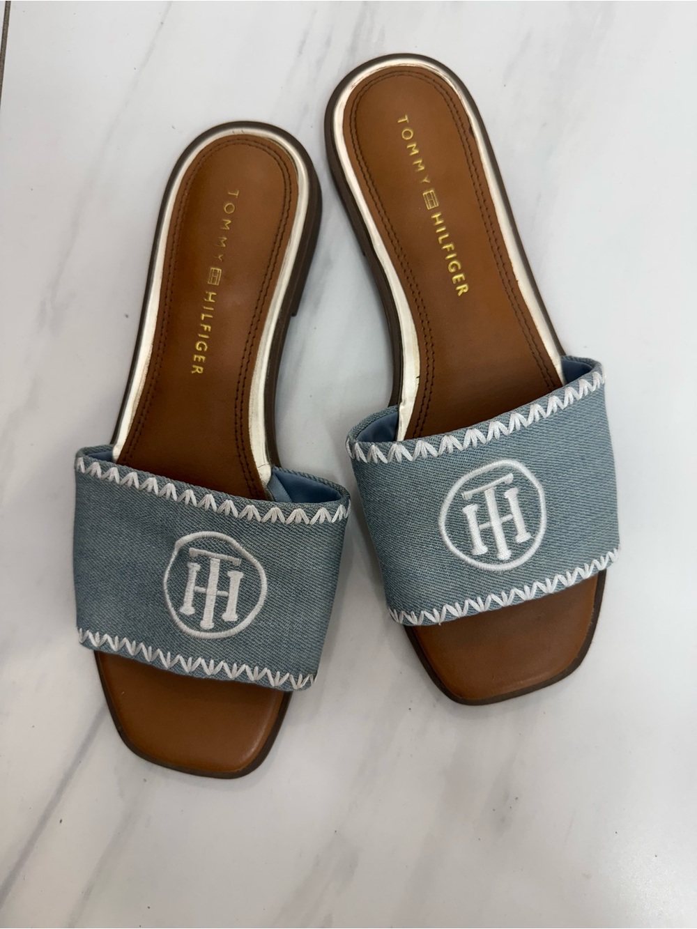 Tommy Hilfiger Women's Denim Sandals